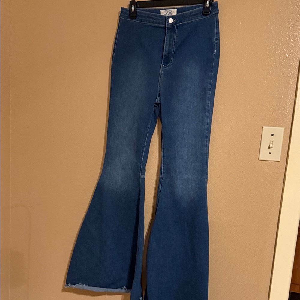 Free People Indigo Flare Jeans